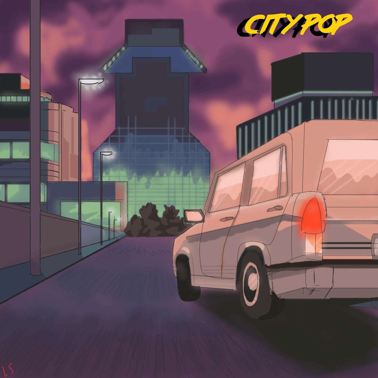 Japanese City Pop Album Cover